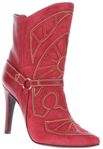Luca Valentini Patterned Ankle Boot - Lyst