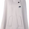 Marni Short Button Cape in Gray (grey) - Lyst