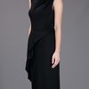 Matthew Williamson Beaded Ruched Shoulder Dress in Black - Lyst