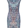 Mcq By Alexander Mcqueen Kaleidoscope Print Dress in Multicolor (blue) - Lyst