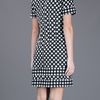 Oscar De La Renta Bouclé Silk Dress in White (black) - Lyst