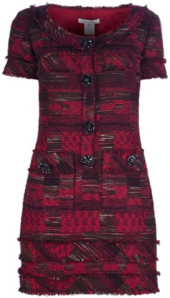 Oscar de la Renta Woven Dress - Lyst
