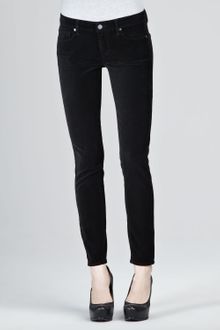 Paige Verdugo Velvet Skinny Jeans - Lyst