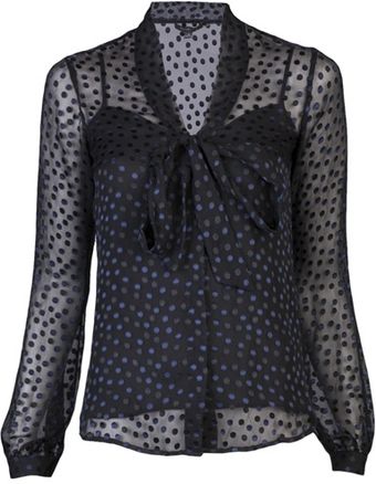 Rachel Zoe Polka Dot Blouse - Lyst