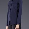 Sachin & Babi Leather Collar Shirt in Blue (midnight) - Lyst