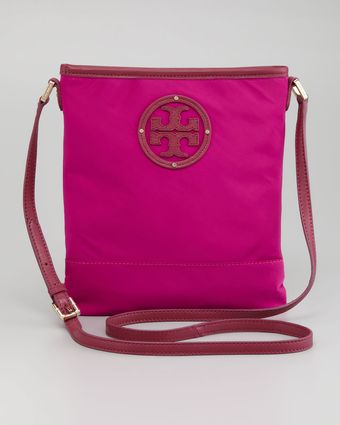 Tory Burch Stacked Logo Swingpack Bag Fuchsia - Lyst