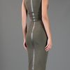 Victoria Beckham Sleeveless Pencil Dress in Khaki - Lyst