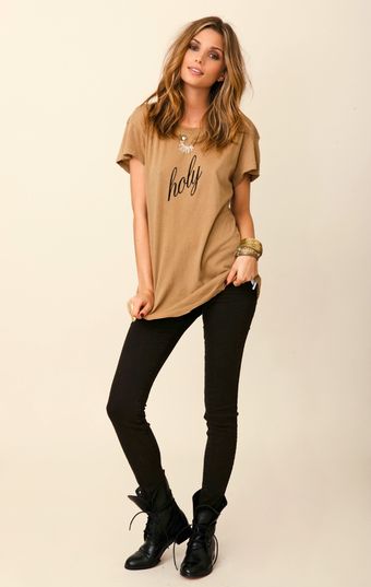 Wildfox Hippy Crew Holy Shirt - Lyst