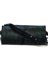 Alexander Wang Pelican Deer Hair Covered Leather Clutch