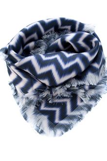 David Szeto Zig Zag Scarf - Lyst
