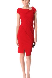 Donna Karan New York Sculpted Cap Sleeve Dress - Lyst