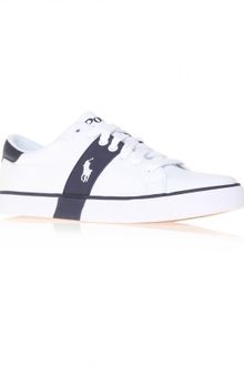 Polo Ralph Lauren Burwood Block Logo Lace - Lyst