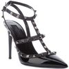 Valentino Pointed Toe Sandal in Black - Lyst