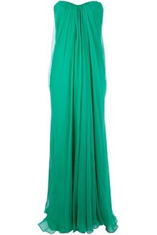 Alexander McQueen Silk Voile Corset Gown - Lyst