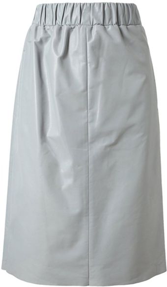Chloé Leather Pencil Skirt - Lyst