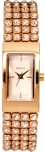 DKNY Rose Gold Stainless Steel Bracelet Watch - Lyst