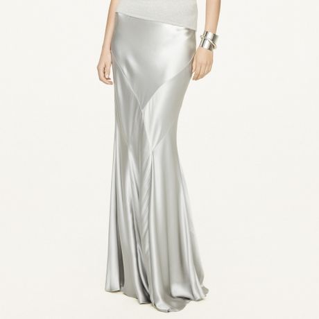 Silver Silk Skirt 23