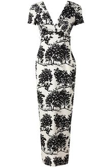 Suno Printed Stretch Silk Gown - Lyst
