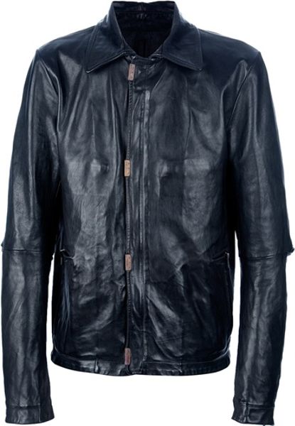 Carol Christian Poell Kangaroo Leather Jacket in Black for Men | Lyst