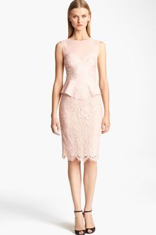 Emilio Pucci Peplum Lace Dress - Lyst