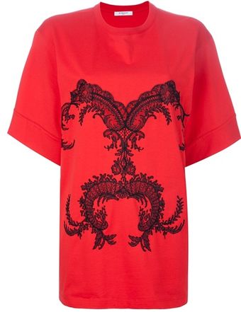 Givenchy Lace Embroidered Top - Lyst