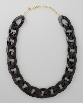 Kenneth Jay Lane Enamel Link Necklace  - Lyst