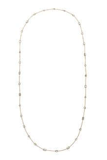 Michael Kors Doublewrap Crystal Necklace Golden - Lyst