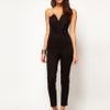 Asos Asos Jump with Origami Bust in Black - Lyst