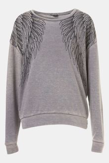 Topshop Wing Sweatshirt - Lyst