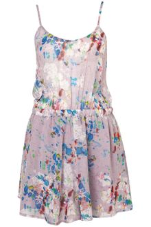 Topshop Lilac Playsuit Cover Up - Lyst
