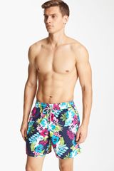 Vilebrequin Moorea Floral Print Swim Trunks