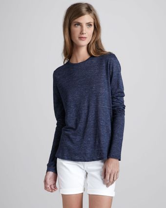 Vince Cuffed Boyfriend Shorts - Lyst