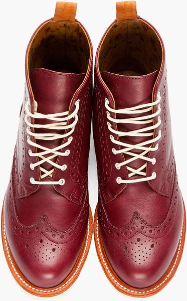 wingtip burgundy