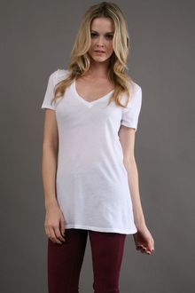 Lanston V Neck Tee in White - Lyst