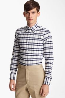 Thom Browne Check Oxford Shirt - Lyst