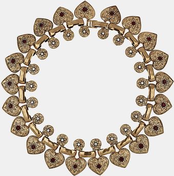 Topshop Multi Heart Collar Necklace - Lyst