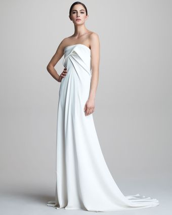 Donna Karan New York Strapless Bustier Gown - Lyst