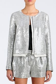Diane Von Furstenberg Tamali Crystal Sequin Jacket - Lyst