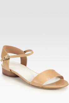 Maison Martin Margiela Leather Ankle Strap Sandals - Lyst