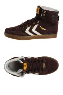 Hummel Hightop Trainers - Lyst