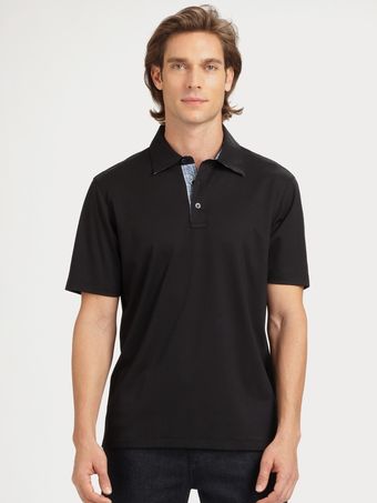 Michael Kors Contrast Bias Trim Polo - Lyst
