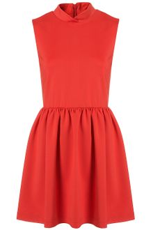 Topshop Scuba High Neck Skater Dress - Lyst