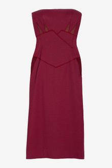 Zac Posen Strapless Bondage Jersey Dress - Lyst