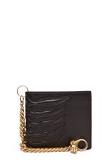 Alexander McQueen Ribcage Chain Wallet in Black