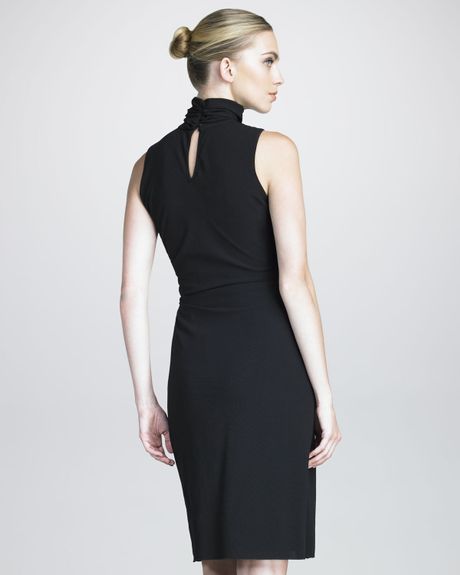 Black Sleeveless Turtleneck