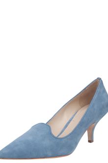 Elizabeth And James Clark Pointedtoe Suede Smokingslipper Pump Soft Blue - Lyst