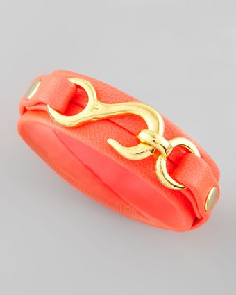 Gorjana Taylor Neon Leather Wrap Bracelet - Lyst