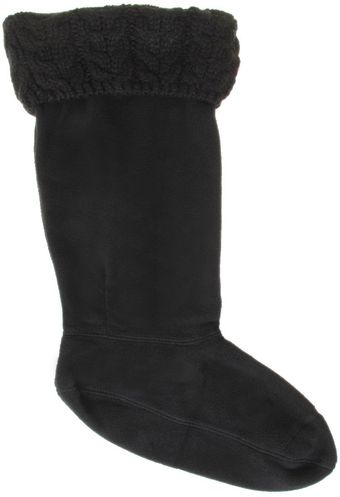 Hunter Chunky Cable Cuff Wellington Socks - Lyst