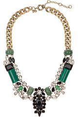 J.Crew Casati Cubic Zirconia and Crystal Necklace