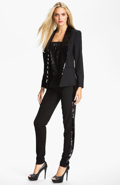 sequin tuxedo women's